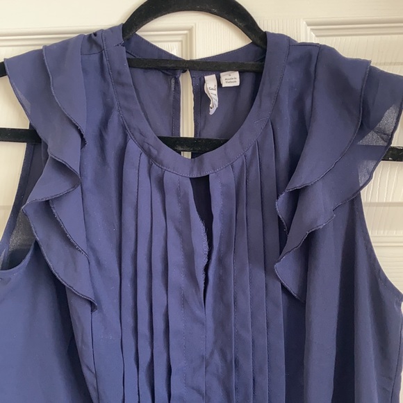 Navy Blue Blouse - Picture 2 of 6